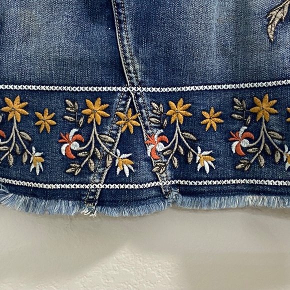 Altar’d State Embroidered Jean Skirt - Picture 4 of 7